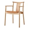 Chaise à accoudoirs avec coussin Merkur, Oak- Dakar 0250 cognac