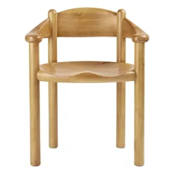 Chaise à accoudoirs Daumiller, Pin doré