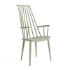 Chaise à accoudoirs J110, Bouleau Sage laqué