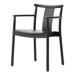 Chaise à accoudoirs Merkur, Black