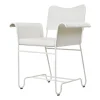 Chaise à accoudoirs Tropique, White semi matt-Leslie 06