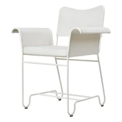 Chaise à accoudoirs Tropique, White semi matt-Leslie 06