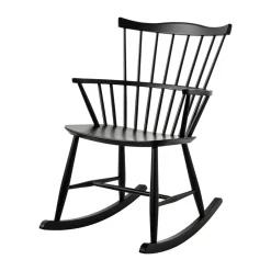 Chaise à bascule J52G, Hêtre RAL 9005