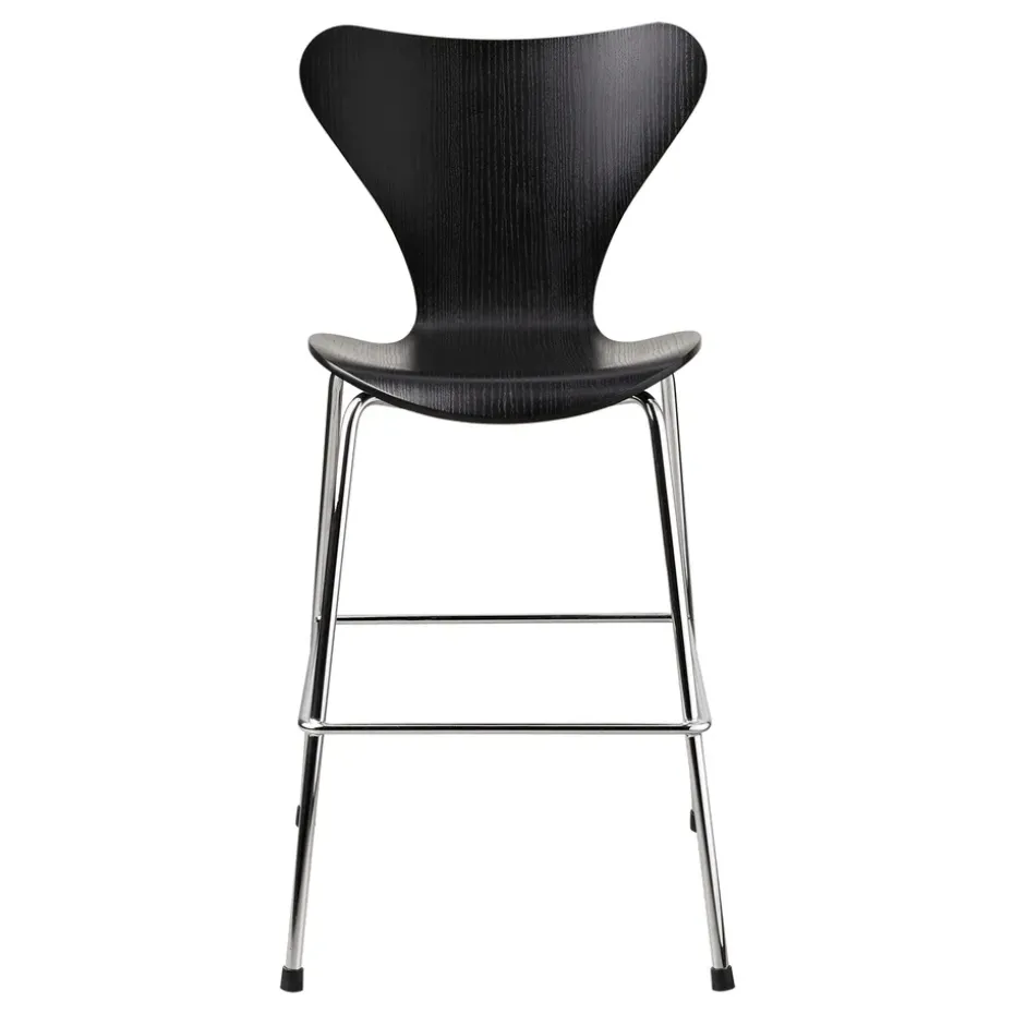 Chaise 3177 Series 7 Junior chrome, Black