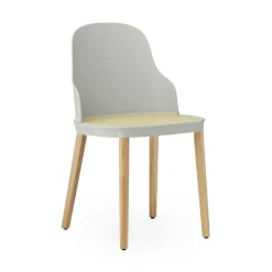 Chaise Allez Molded Wicker, Warm Grey-chêne