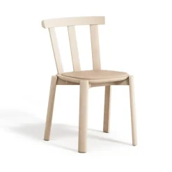 Chaise Alt assise rembourrée en bouleau, Elmovegeta 22011-vernis mat clair