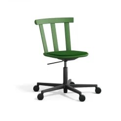 Chaise Alt sur pied pivotant avec assise rembourrée en bouleau, Hallingdal 65-960 green-vert mousse 16