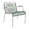 Chaise avec accoudoirs Mya Lounge, Sage green