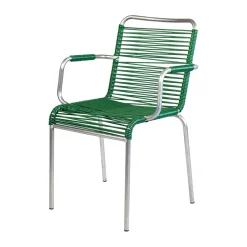 Chaise avec accoudoirs Mya Spaghetti, Dark green