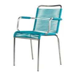 Chaise avec accoudoirs Mya Spaghetti, Turquo