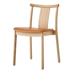 Chaise avec coussin Merkur, Oak- Dakar 0250 cognac