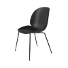 Chaise Beetle, Noir, support en acier noir