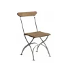 Chaise Brasserie, Chêne huilé-structure en acier avec galvanisation à chaud