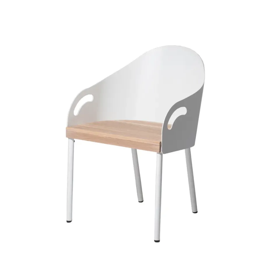 Chaise Brunnsviken, Blanc-chêne