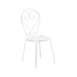 Chaise Classic No.1, Blanc, assise en tôle
