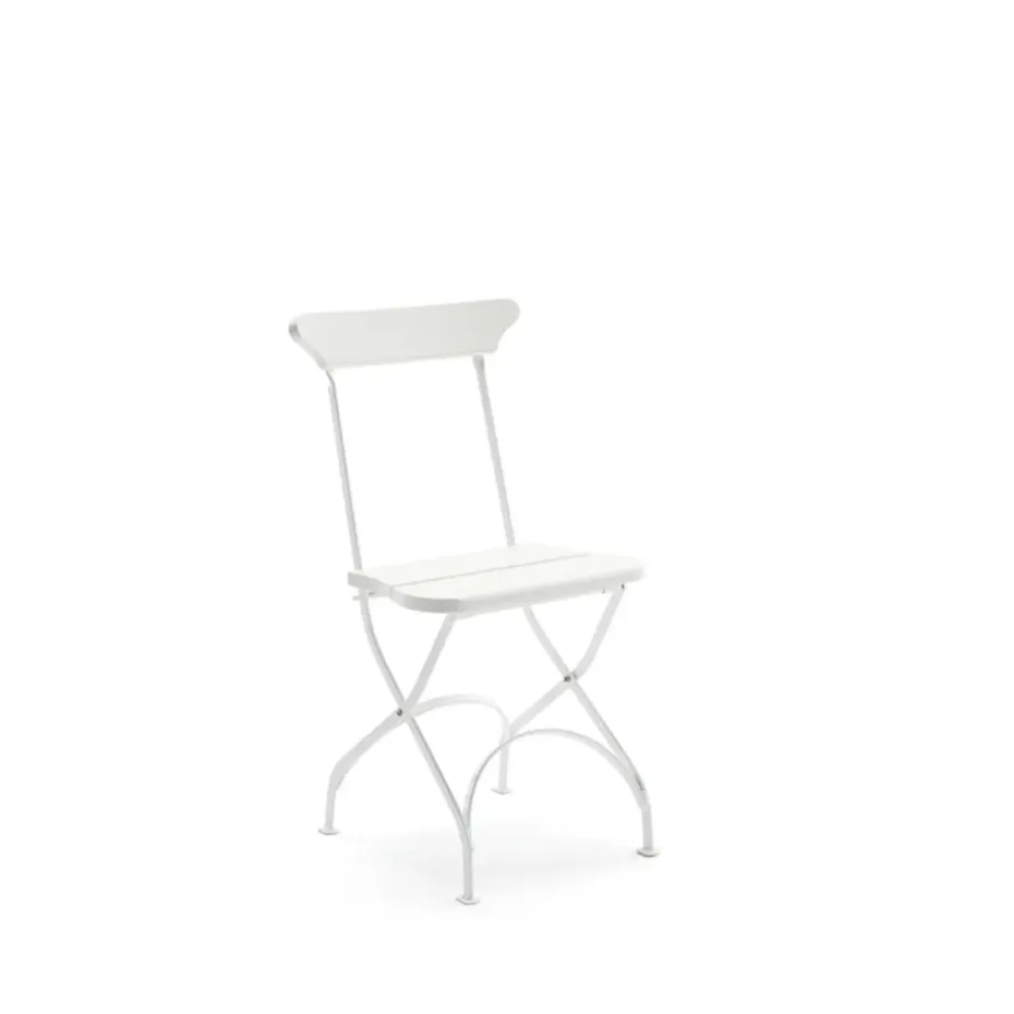 Chaise Classic No.2, Blanc, support blanc