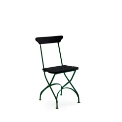 Chaise Classic No.2, Noir, support vert