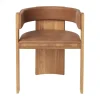 Chaise Collector, Chêne verni chaud-cuir cognac