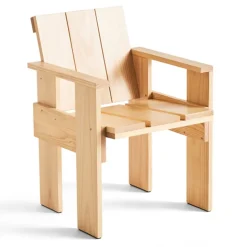 Chaise Crate Dining Chair, pin laqué, Water-based lacquered pinewood