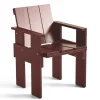 Chaise Crate Dining Chair, pin laqué, Iron red