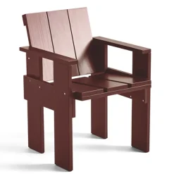 Chaise Crate Dining Chair, pin laqué, Iron red