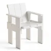 Chaise Crate Dining Chair, pin laqué, White