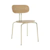 Chaise Curious, Oak-brass legs