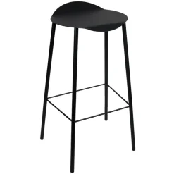 Chaise de bar Flamingo Hippo, Black-anthracite