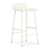 Chaise de bar Form Chair pieds en métal, blanc