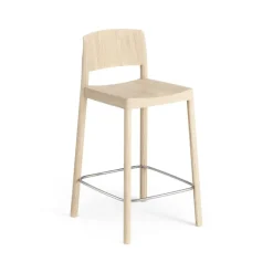 Chaise de bar Grace 63 cm, Frêne laqué