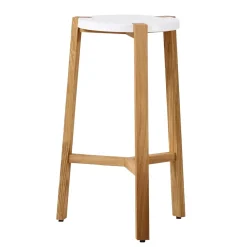 Chaise de bar Happy 66, blanc