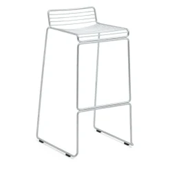 Chaise de bar Hee High 75 cm, Galvanized