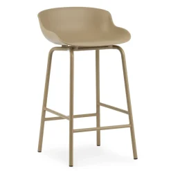 Chaise de bar Hyg pieds en métal 65 cm, Sand
