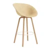 Chaise de bar Mat Bar Chair 75 cm, Hemp-hêtre-crème acier