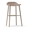 Chaise de bar Miss Holly H78, Chêne huilé blanc