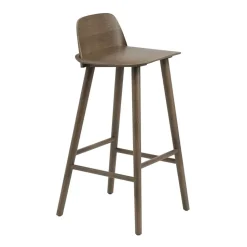 Chaise de bar Nerd 75 cm, Brun foncé tacheté