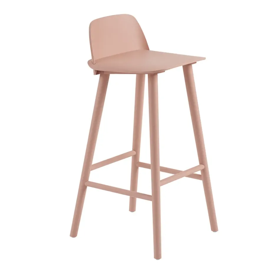 Chaise de bar Nerd 75 cm, Tan rose