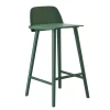 Chaise de bar Nerd 75 cm, vert foncé