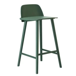 Chaise de bar Nerd 75 cm, vert foncé