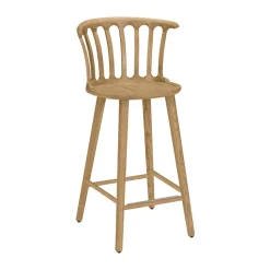 Chaise de bar San Marco 63 cm, Chêne huilé