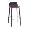 Chaise de bar Visu 75 cm, Dark plum