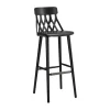 Chaise de bar Y5 78 cm, Frêne lasuré noir