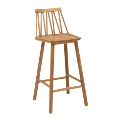 Chaise de bar ZigZag 63 cm, Chêne huilé