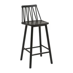 Chaise de bar ZigZag 63 cm, Lasuré noir