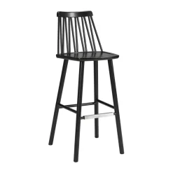 Chaise de bar ZigZag 78 cm, Lasuré noir