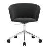Chaise de bureau Kendo Swivel à 5 roulettes, Graphite-polished aluminium