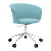 Chaise de bureau Kendo Swivel à 5 roulettes, Icicle-polished aluminium