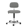Chaise de bureau Kevi 2534U, Stripe-aluminium