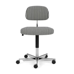 Chaise de bureau Kevi 2534U, Stripe-aluminium