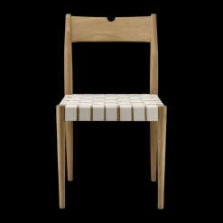 Chaise de salle à manger Ekeryd, Webbing-laquered oak